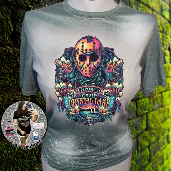 Friday the 13th, Jason - Halloween - Bleached Tee - Picture 1 of 2